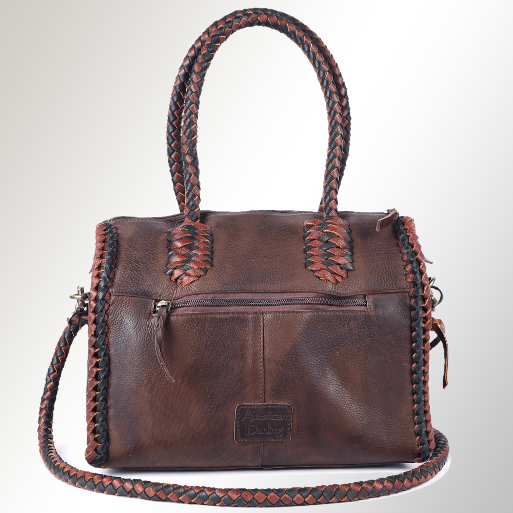 AD American Darling Duffel borsa da donna in vera pelle borsa a mano western borsetta - Foto 43 di 44