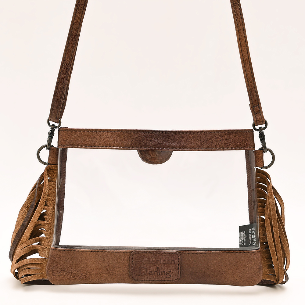 Bolso AD American Darling Transparente Tocado a Mano Cuero Genuino Mujer Bolso Occidental - Imagen 10 de 25