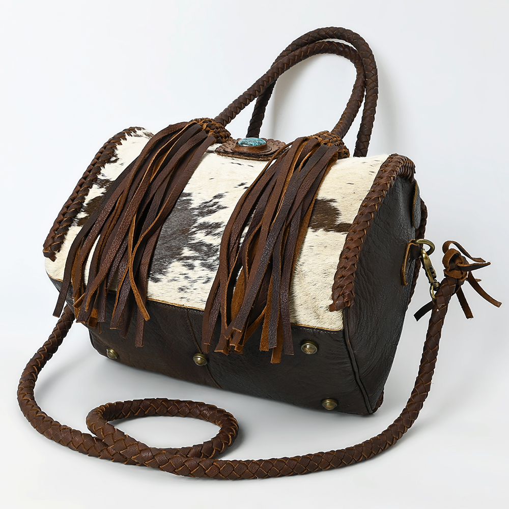AD American Darling Duffel borsa da donna in vera pelle borsa a mano western borsetta - Foto 19 di 44