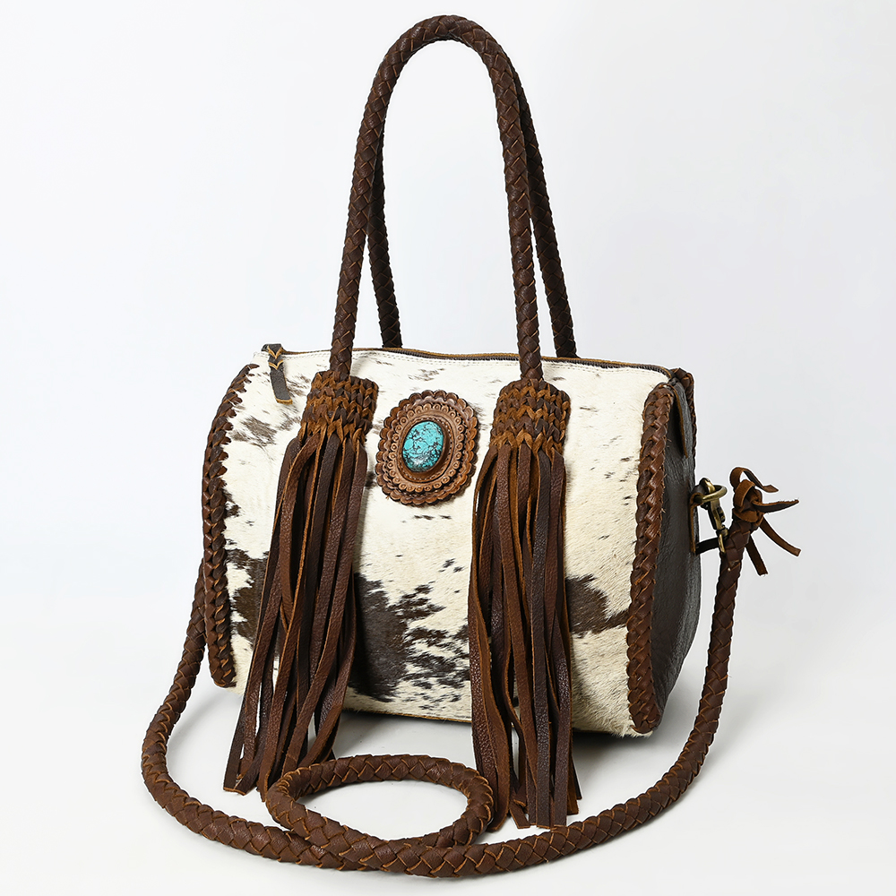 AD American Darling Duffel borsa da donna in vera pelle borsa a mano western borsetta - Foto 16 di 44