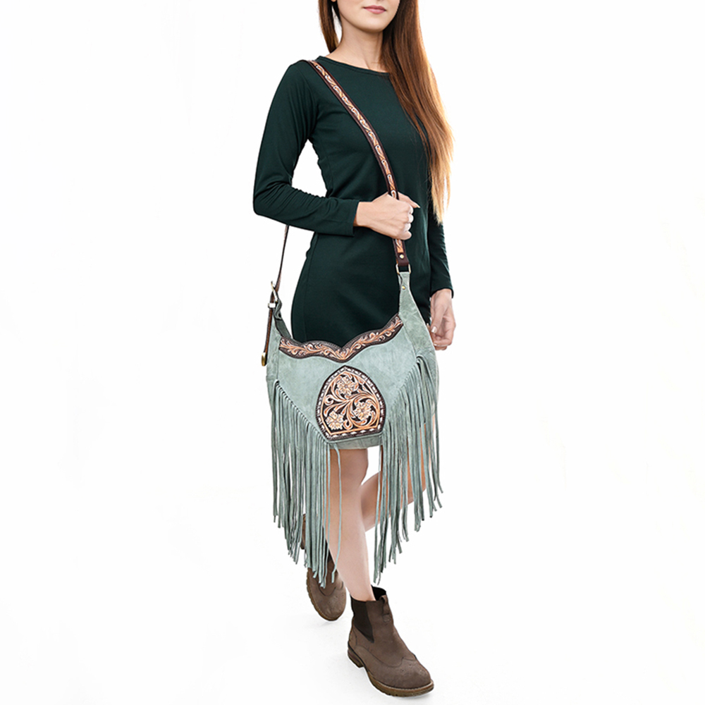 AD American Darling Cross Body Hand Tooled Genuine Leather Western Women Bag - Picture 16 of 41