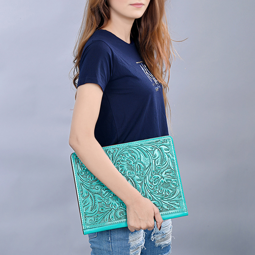 AD American Darling Hand Tooled Genuine Leather Women Bag Western Handbag Purse - Bild 48 von 54