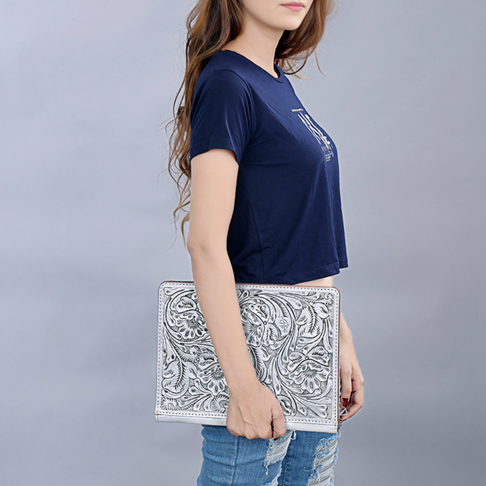 AD American Darling Hand Tooled Genuine Leather Women Bag Western Handbag Purse - Bild 40 von 54
