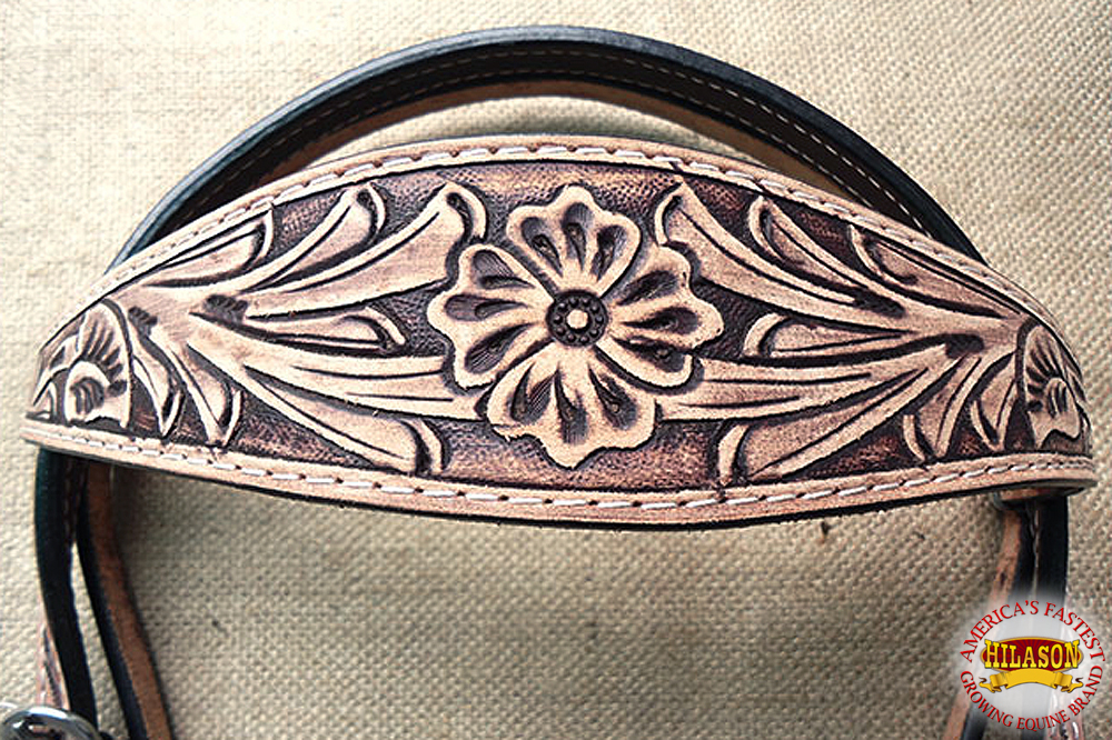 BH HILASON Western Horse Headstall Breast Collar Set Tack Genuine American - Picture 189 of 247