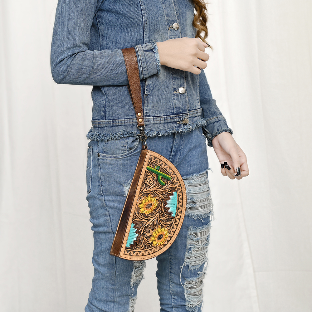 Bolso de mano occidental AD American Darling de cuero genuino para mujer - Imagen 25 de 32