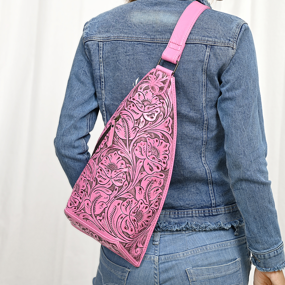 AD American Darling Sling Hand Tooled Genuine Leather Women Bag Western Handbag - Picture 19 of 39