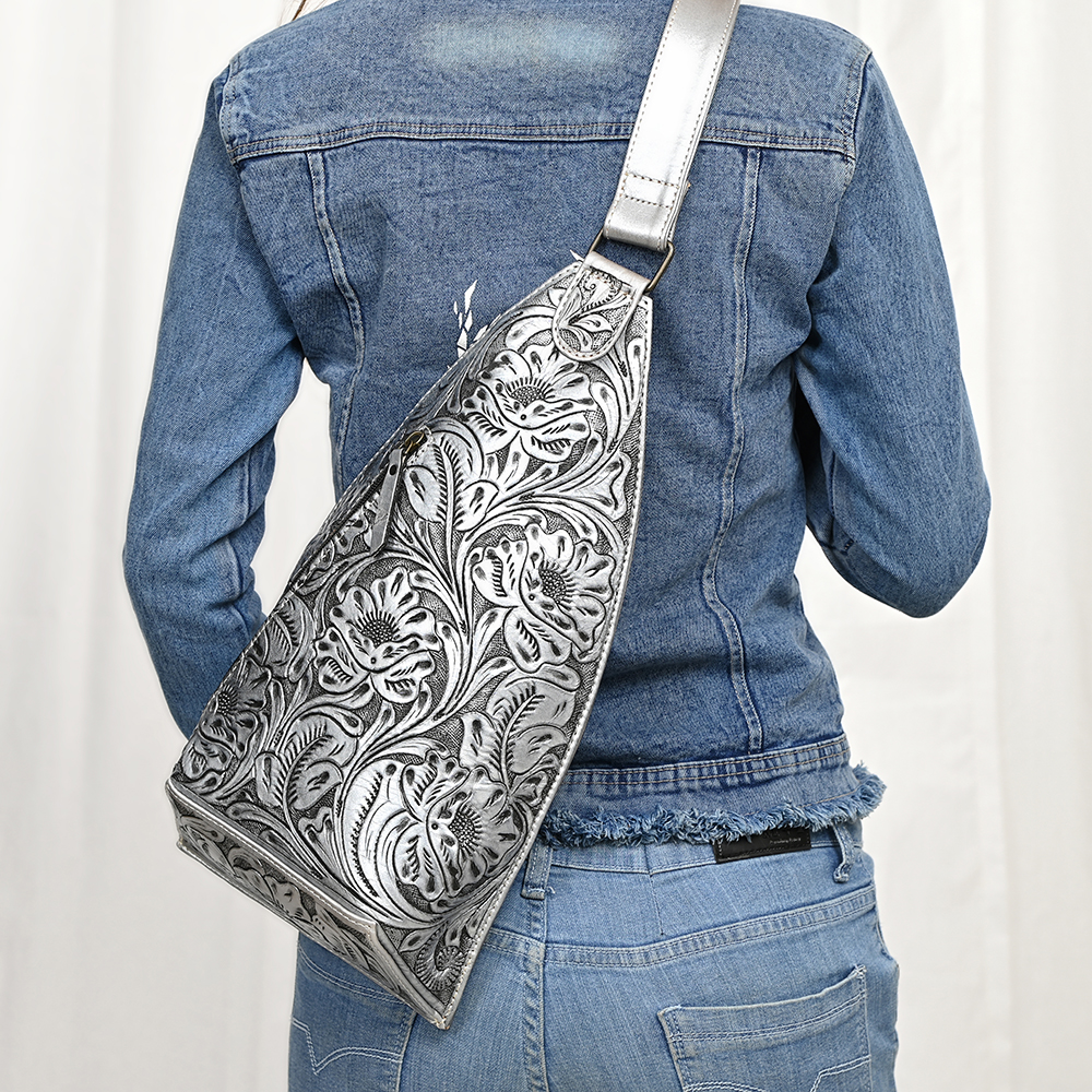 AD American Darling Sling Hand Tooled Genuine Leather Women Bag Western Handbag - Picture 26 of 39