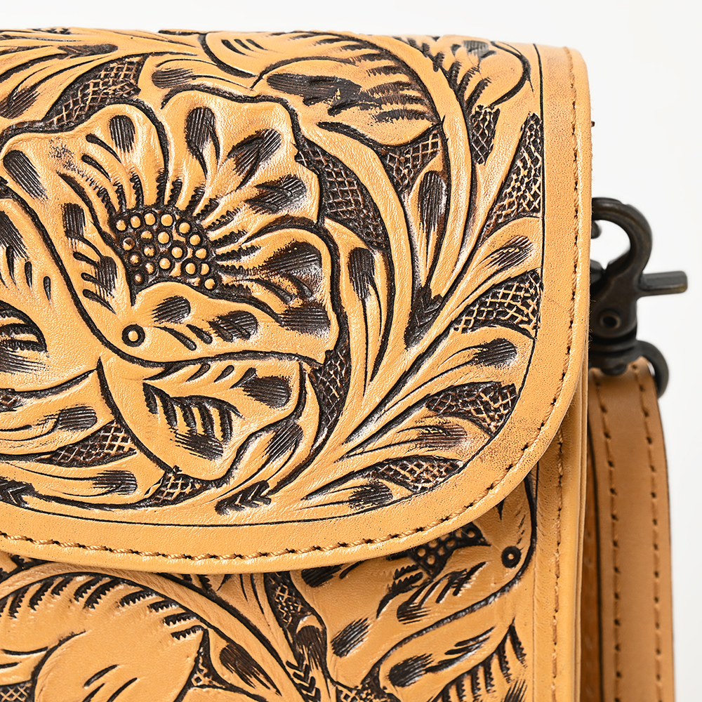 Borsa donna AD American Darling porta cellulare in vera pelle lavorata a mano - Foto 32 di 42