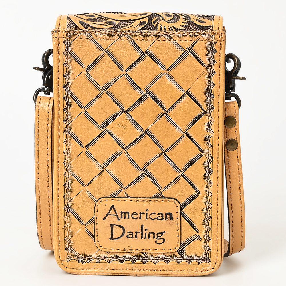 Borsa donna AD American Darling porta cellulare in vera pelle lavorata a mano - Foto 33 di 42