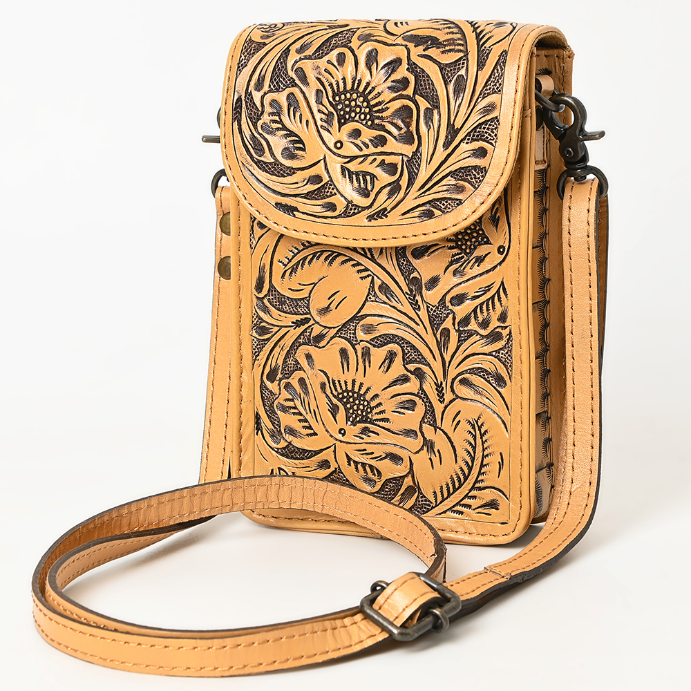 Borsa donna AD American Darling porta cellulare in vera pelle lavorata a mano - Foto 29 di 42