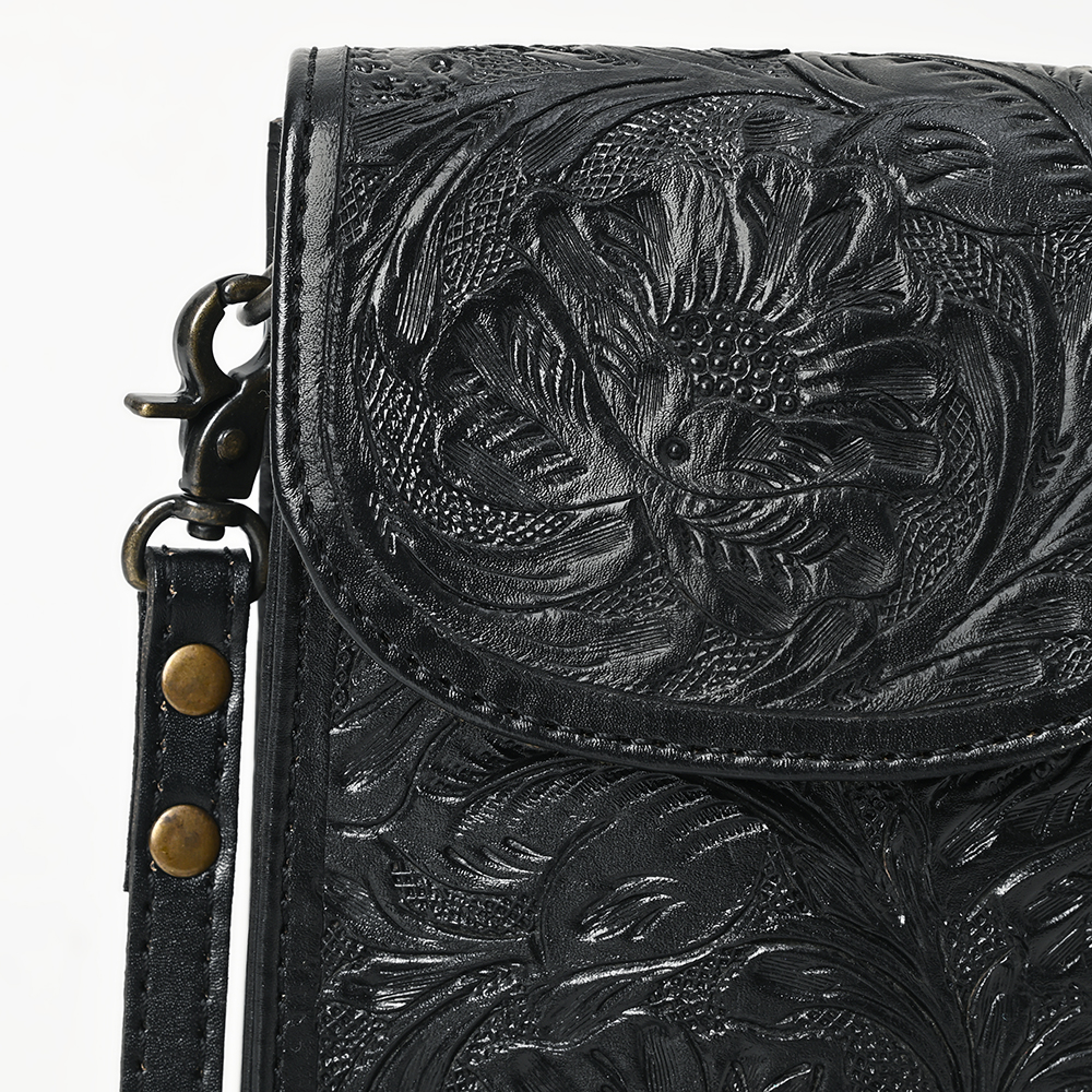 Borsa donna AD American Darling porta cellulare in vera pelle lavorata a mano - Foto 10 di 42
