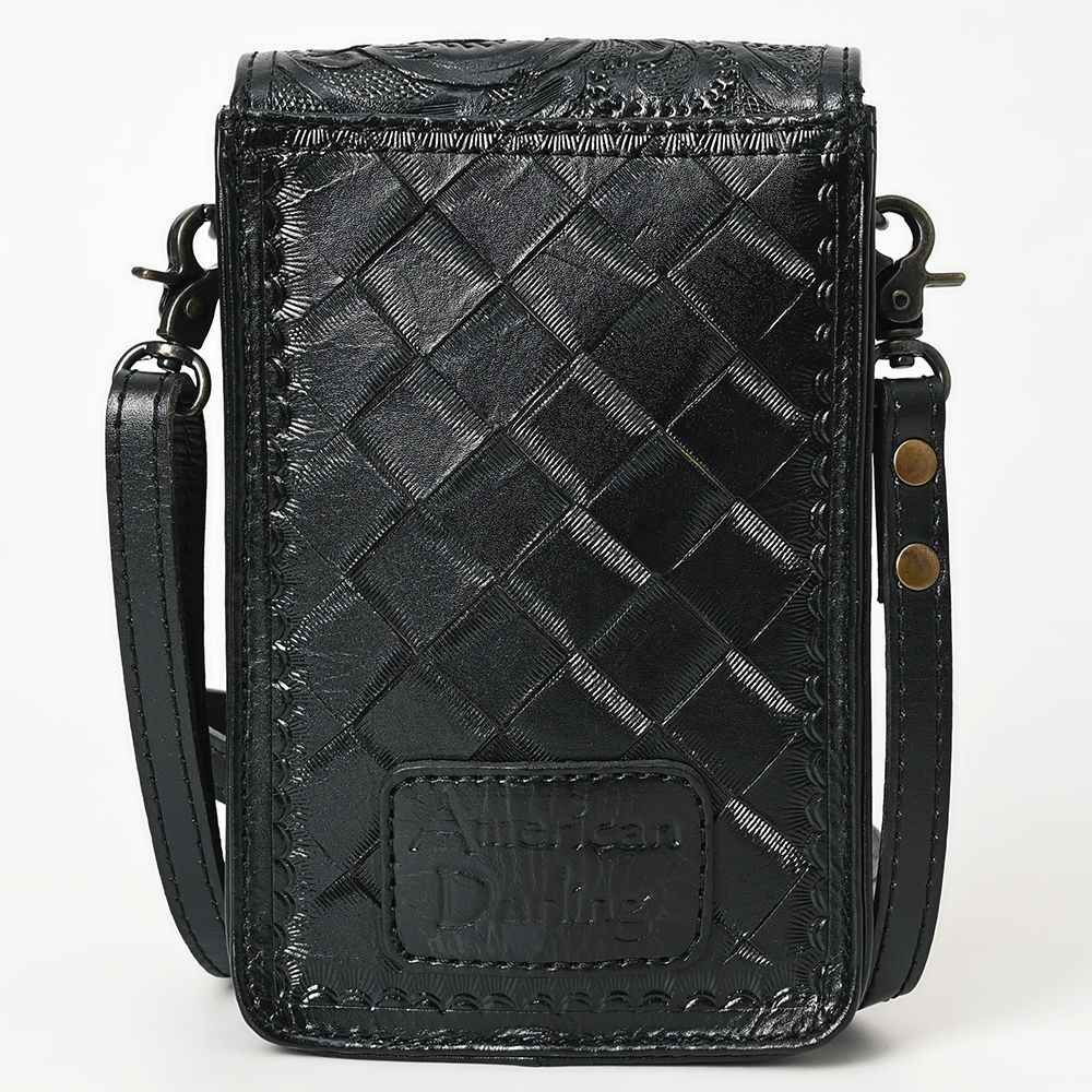 Borsa donna AD American Darling porta cellulare in vera pelle lavorata a mano - Foto 11 di 42