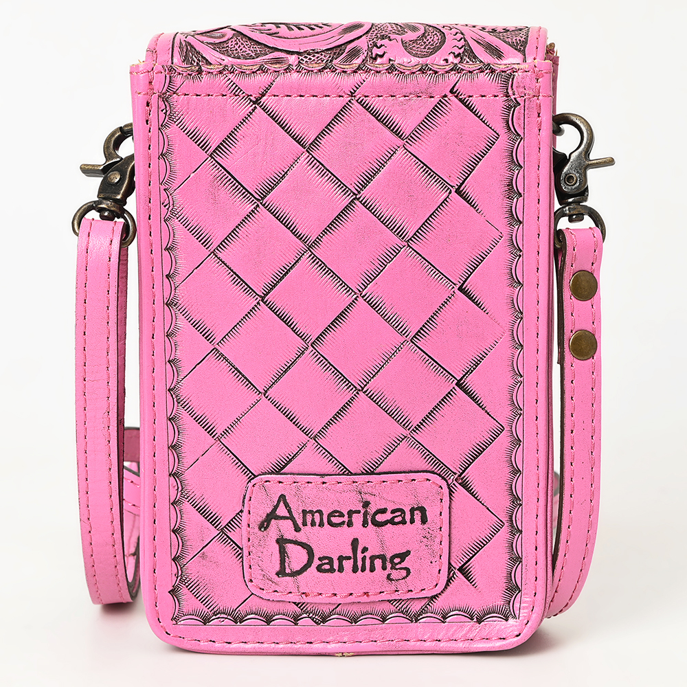 Borsa donna AD American Darling porta cellulare in vera pelle lavorata a mano - Foto 26 di 42