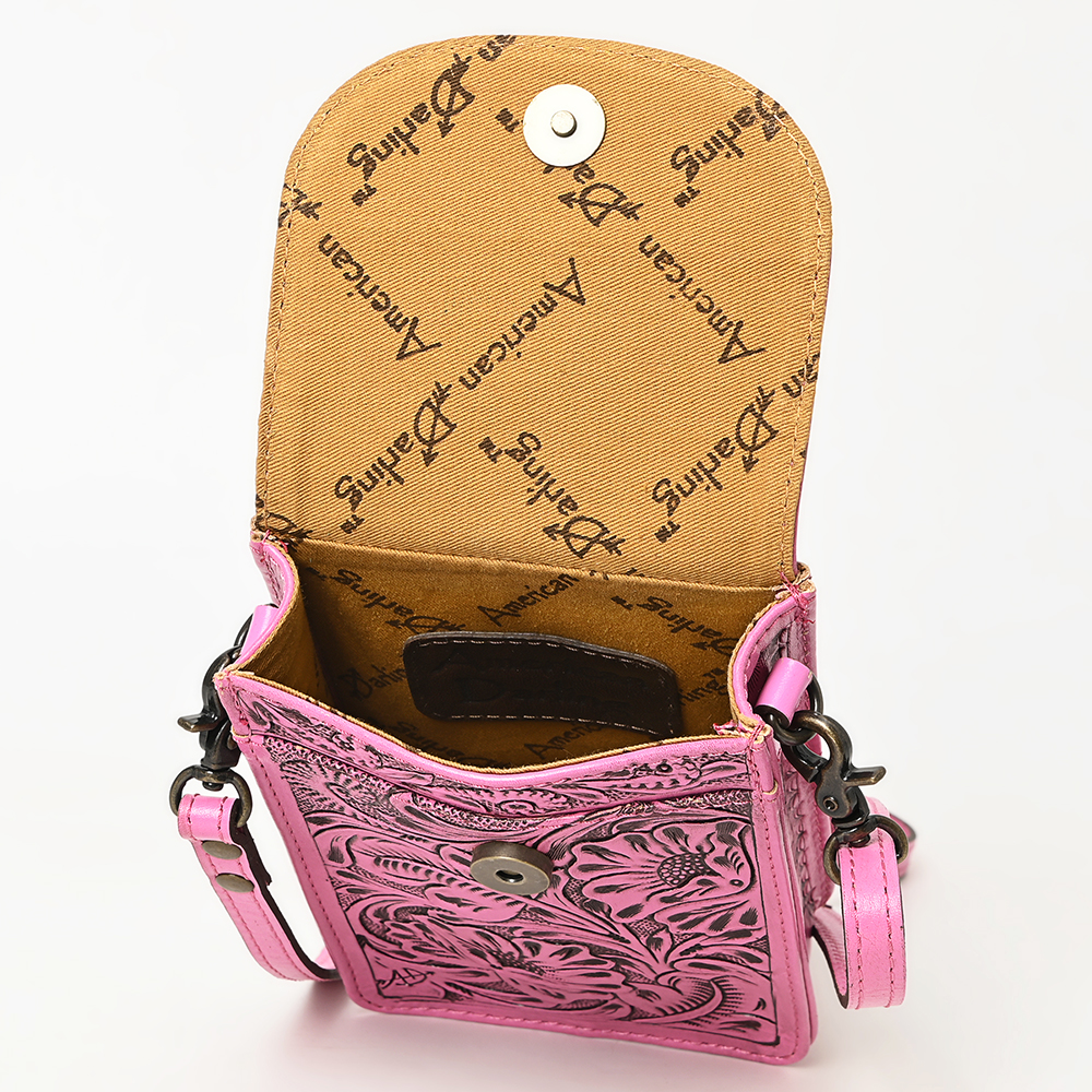 Borsa donna AD American Darling porta cellulare in vera pelle lavorata a mano - Foto 27 di 42