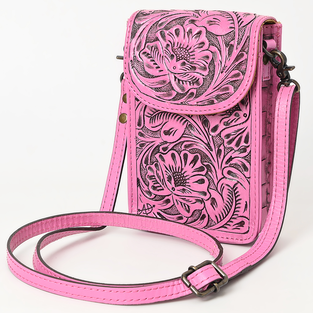 Borsa donna AD American Darling porta cellulare in vera pelle lavorata a mano - Foto 22 di 42