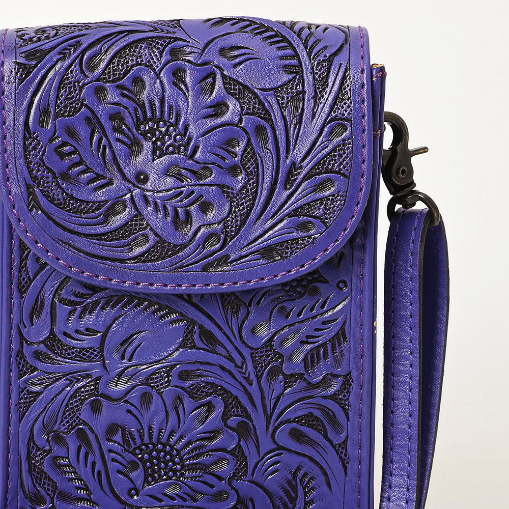 Borsa donna AD American Darling porta cellulare in vera pelle lavorata a mano - Foto 17 di 42