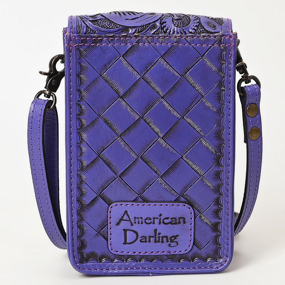 Borsa donna AD American Darling porta cellulare in vera pelle lavorata a mano - Foto 19 di 42