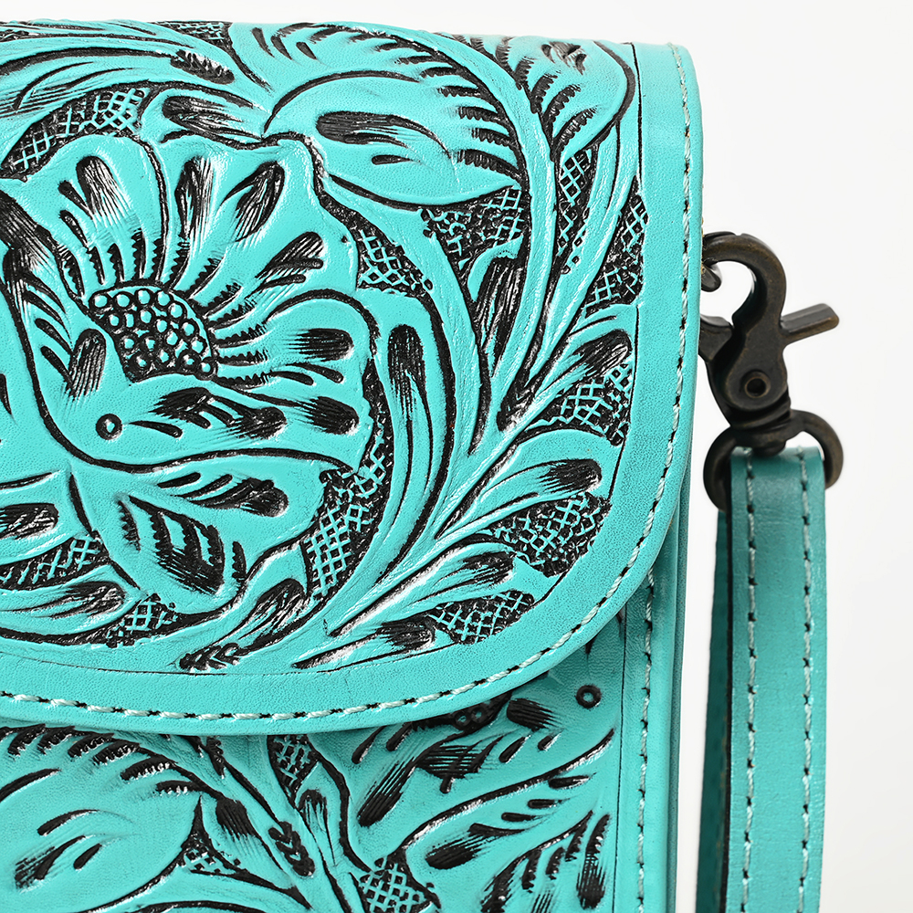 Borsa donna AD American Darling porta cellulare in vera pelle lavorata a mano - Foto 39 di 42
