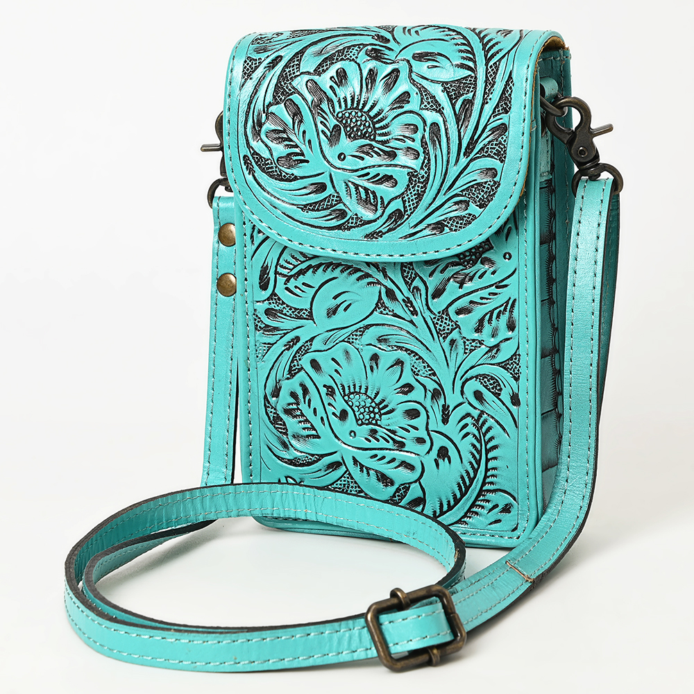 Borsa donna AD American Darling porta cellulare in vera pelle lavorata a mano - Foto 36 di 42