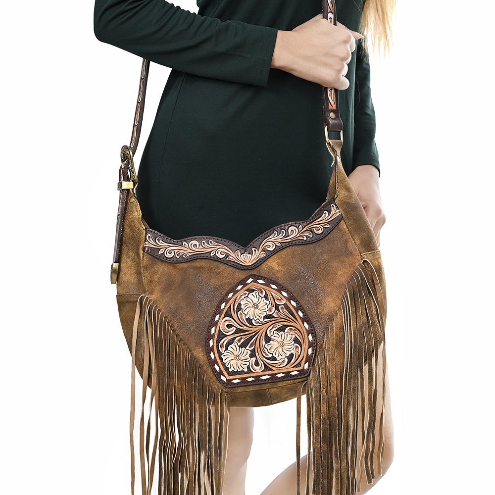 AD American Darling Cross Body Hand Tooled Genuine Leather Western Women Bag - Picture 15 of 36