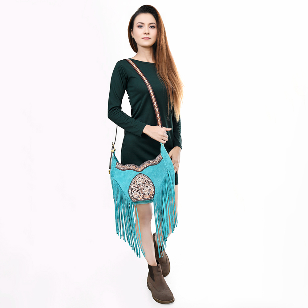 AD American Darling Cross Body Hand Tooled Genuine Leather Western Women Bag - Picture 31 of 36