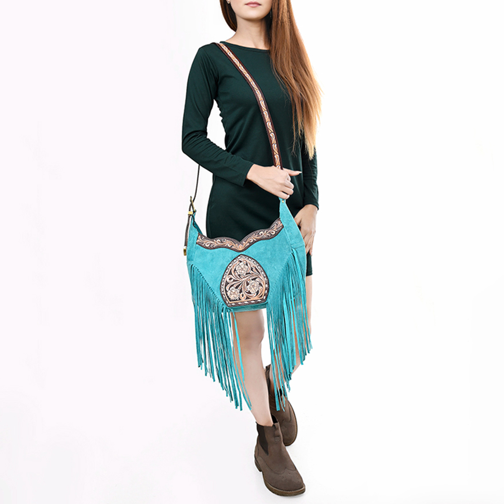 AD American Darling Cross Body Hand Tooled Genuine Leather Western Women Bag - Picture 36 of 41