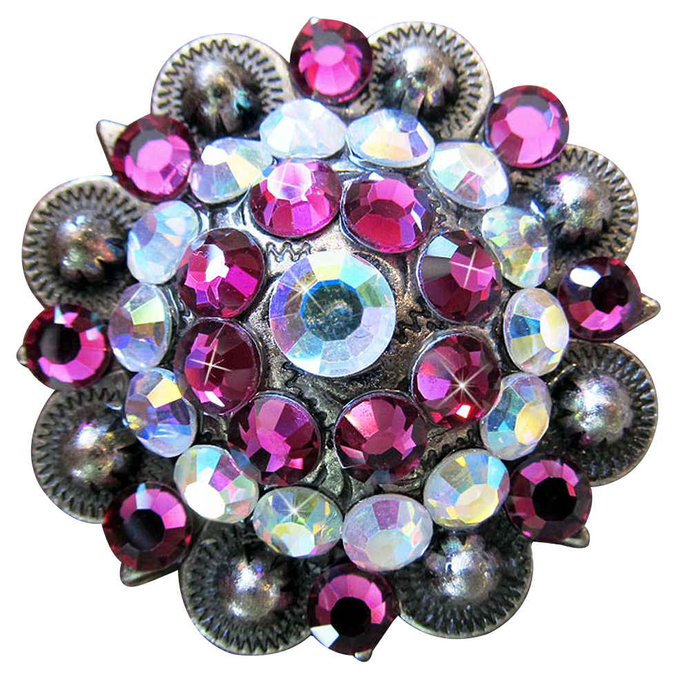 brand new pink Crystal replacement Concho for saddle bridle TACK 