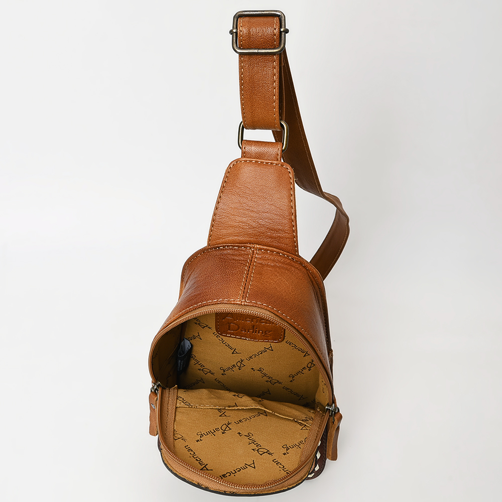 AD American Darling Sling borsa da donna in vera pelle lavorata a mano borsa western - Foto 19 di 48