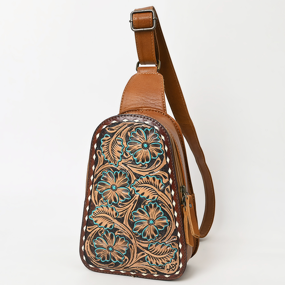 AD American Darling Sling borsa da donna in vera pelle lavorata a mano borsa western - Foto 14 di 48