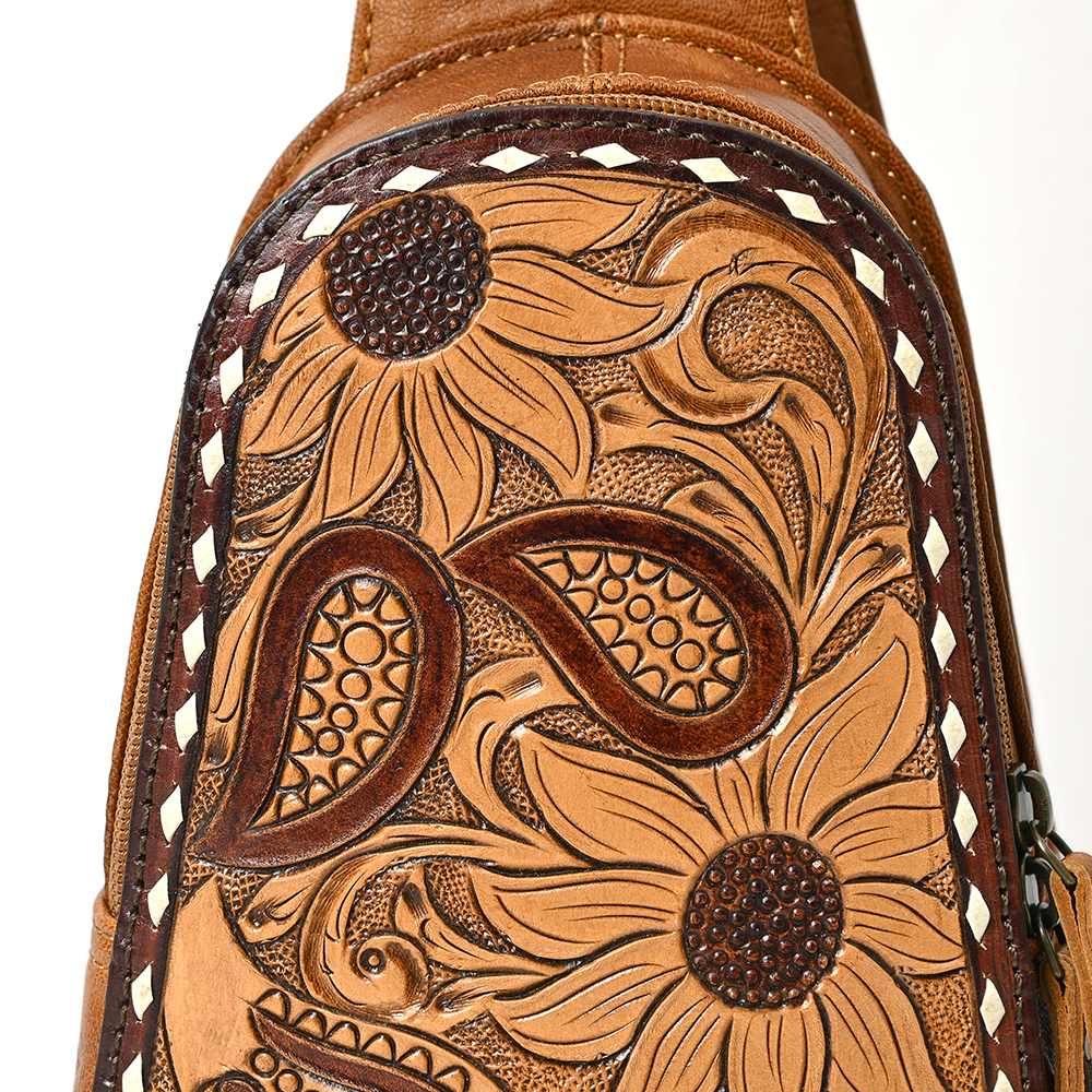 AD American Darling Sling borsa da donna in vera pelle lavorata a mano borsa western - Foto 10 di 48