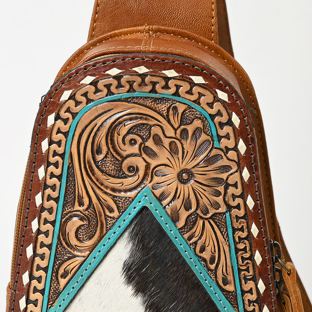 AD American Darling Sling borsa da donna in vera pelle lavorata a mano borsa western - Foto 24 di 48