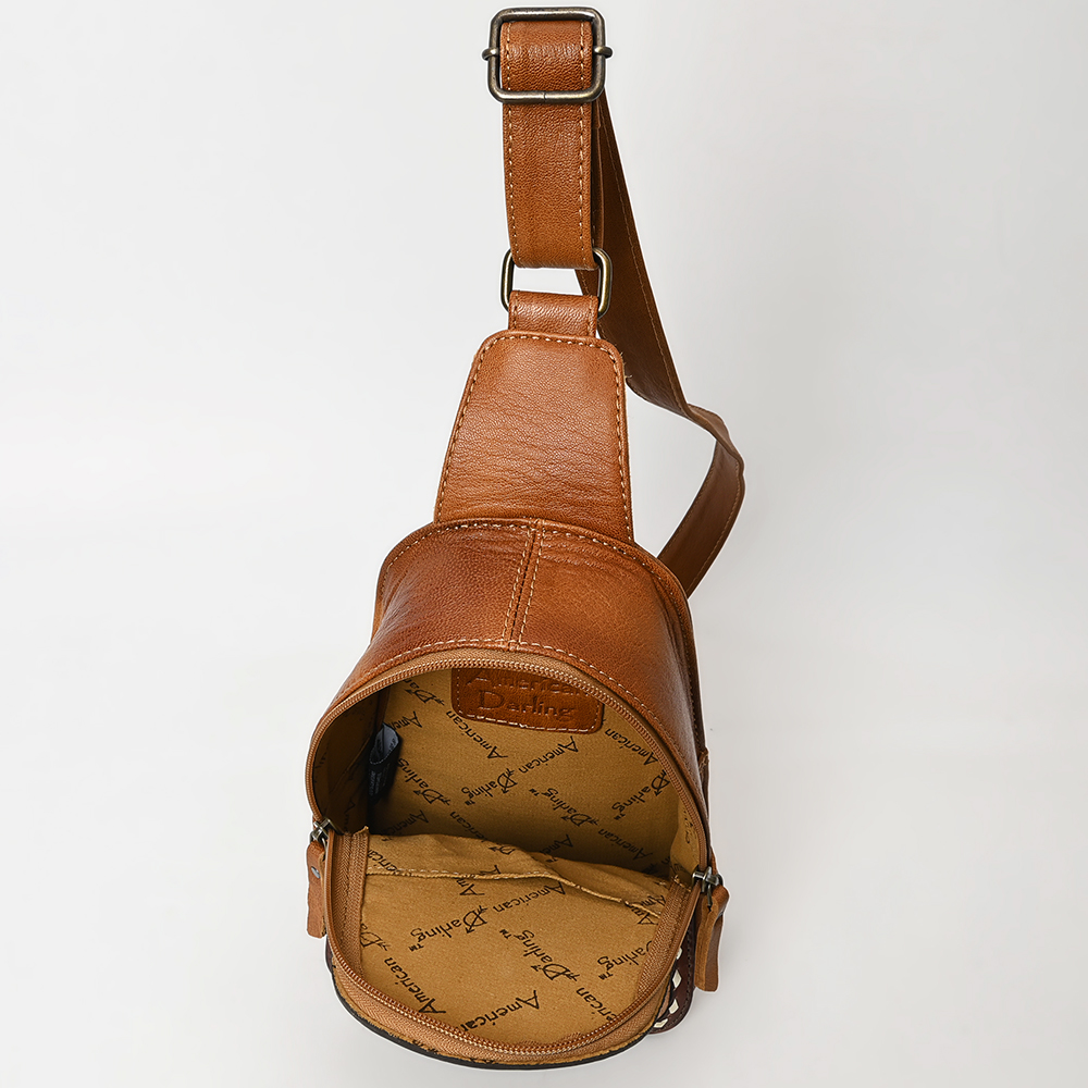 AD American Darling Sling borsa da donna in vera pelle lavorata a mano borsa western - Foto 26 di 48