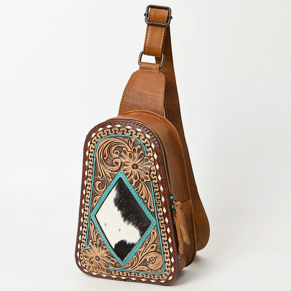 AD American Darling Sling borsa da donna in vera pelle lavorata a mano borsa western - Foto 21 di 48
