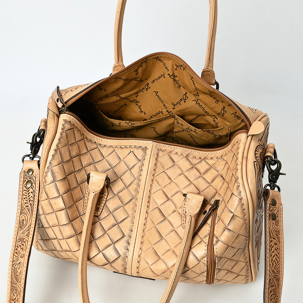 Bolso occidental de mujer AD American Darling de cuero genuino mecanizado a mano - Imagen 28 de 37