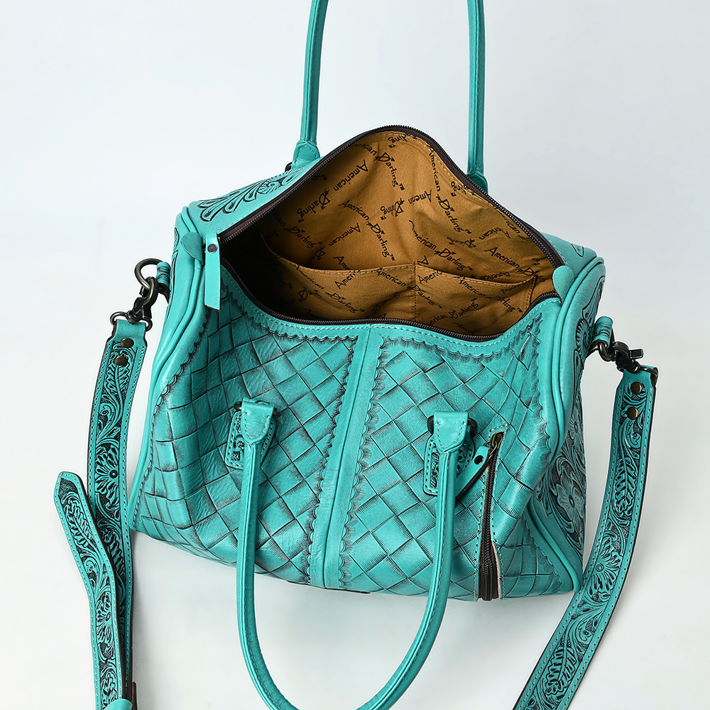 Bolso occidental de mujer AD American Darling de cuero genuino mecanizado a mano - Imagen 36 de 37