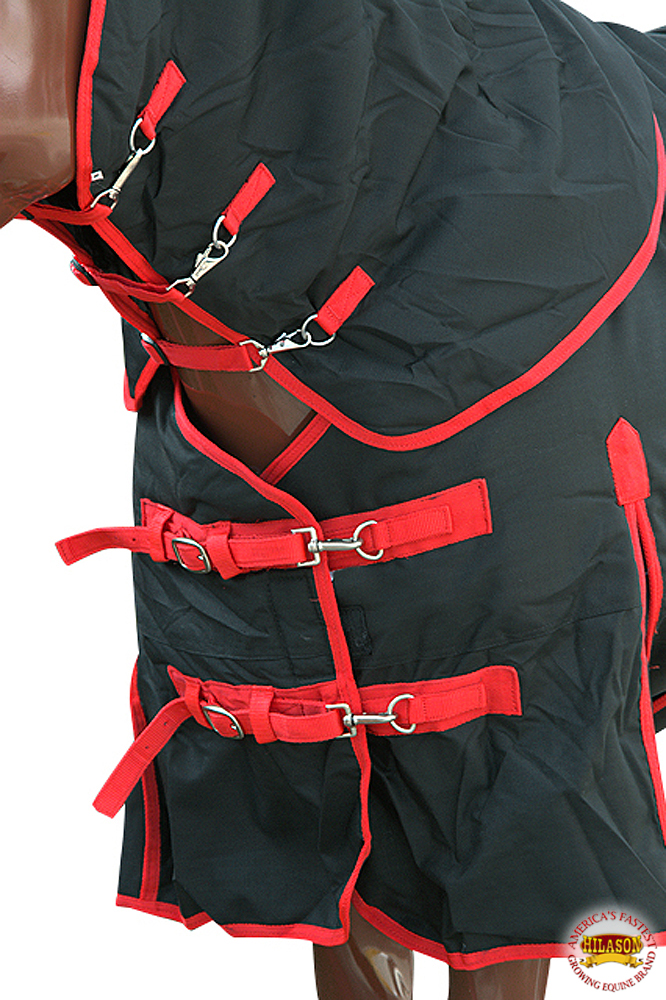 HI Hilason 1200D Waterproof Winter Horse Turnout Blanket Neck Cover Belly Wrap - Picture 6 of 105