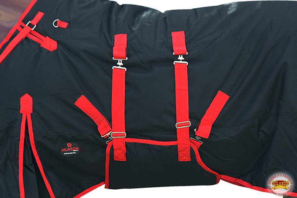 HI Hilason 1200D Waterproof Winter Horse Turnout Blanket Neck Cover Belly Wrap - Picture 8 of 105