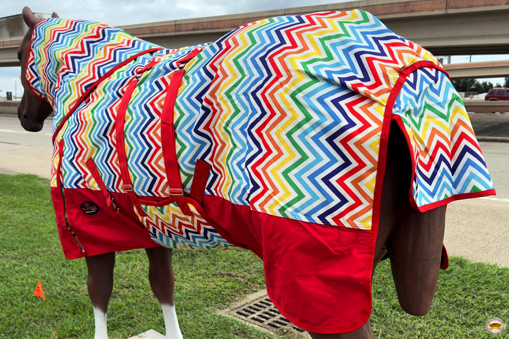 HI Hilason 1200D Impermeabile CavalloTurnout Collo Coperta Pancia Wrap - Foto 27 di 56
