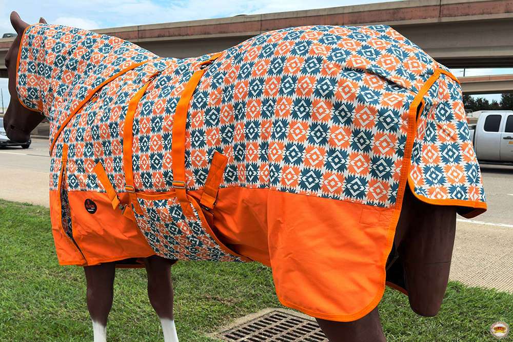 HI Hilason 1200D Impermeabile CavalloTurnout Collo Coperta Pancia Wrap - Foto 19 di 56