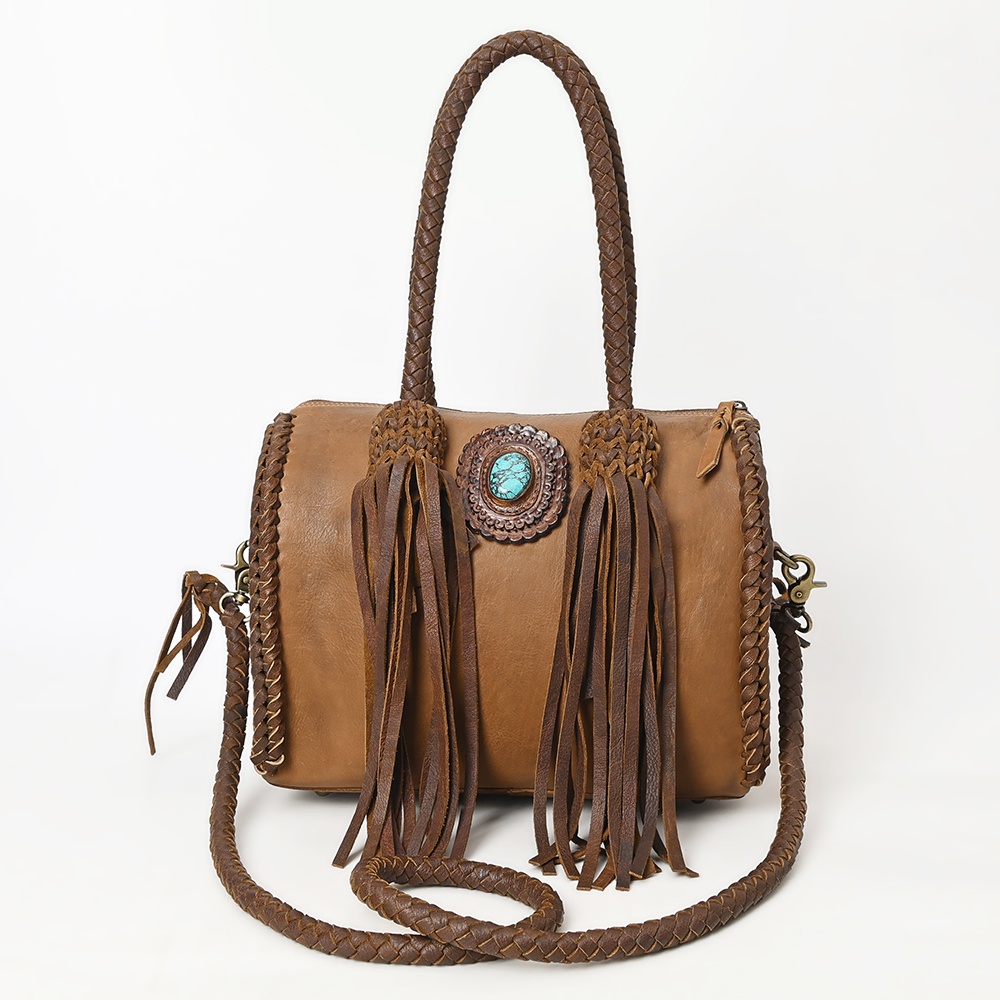 AD American Darling Duffel borsa da donna in vera pelle borsa a mano western borsetta - Foto 24 di 44