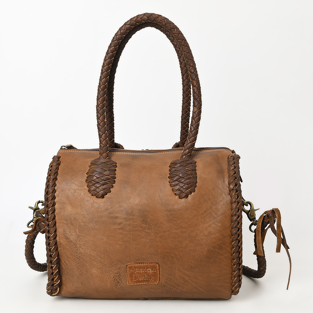 AD American Darling Duffel borsa da donna in vera pelle borsa a mano western borsetta - Foto 28 di 44