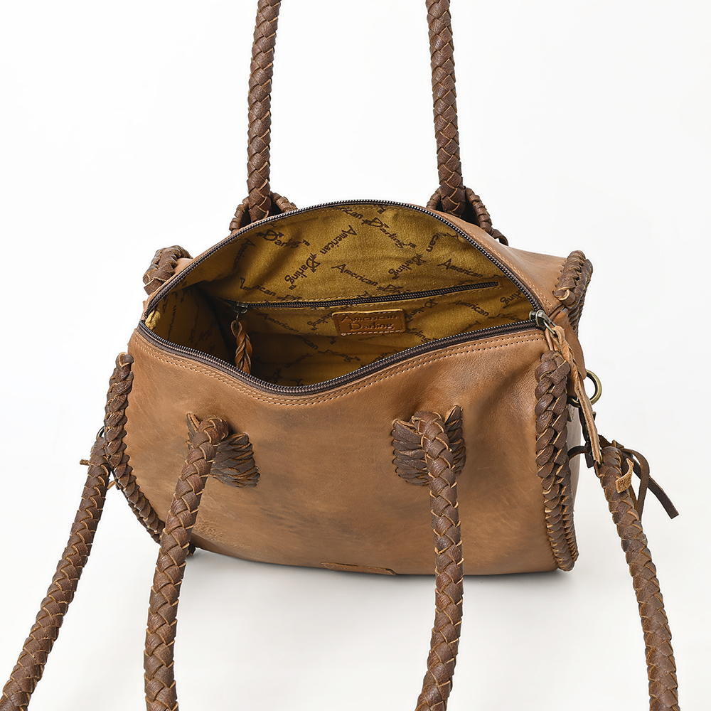 AD American Darling Duffel borsa da donna in vera pelle borsa a mano western borsetta - Foto 29 di 44