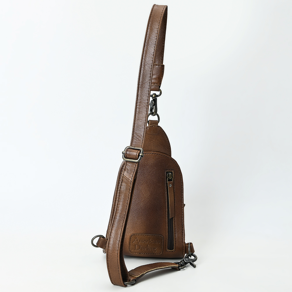 AD American Darling Sling splendidamente imbottito a mano in vera pelle - Foto 35 di 36