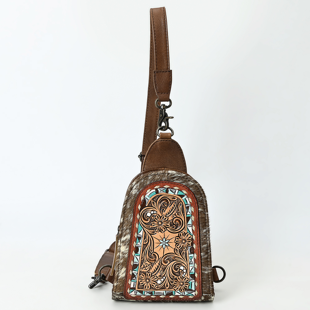 AD American Darling Sling splendidamente imbottito a mano in vera pelle - Foto 14 di 36
