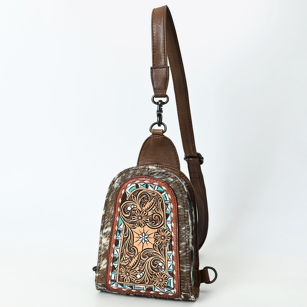 AD American Darling Sling splendidamente imbottito a mano in vera pelle - Foto 13 di 36
