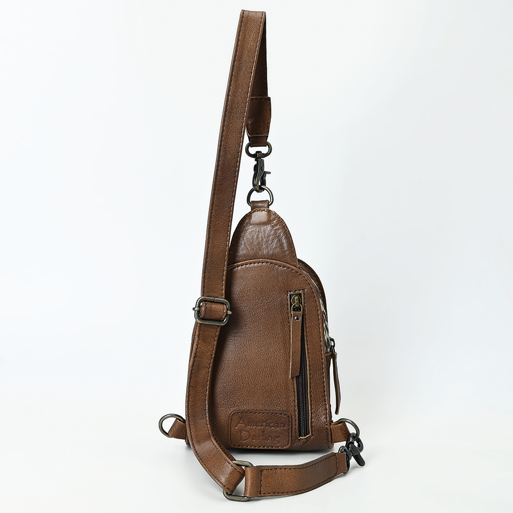 AD American Darling Sling splendidamente imbottito a mano in vera pelle - Foto 11 di 36