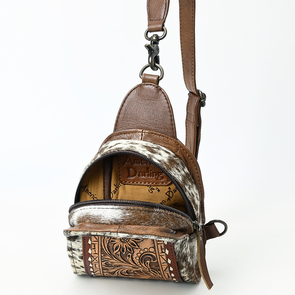 AD American Darling Sling splendidamente imbottito a mano in vera pelle - Foto 12 di 36