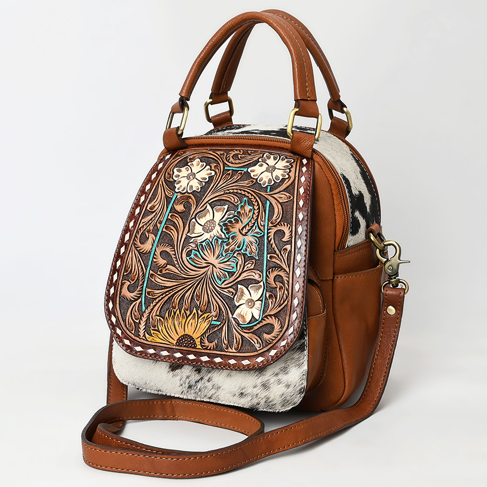 AD American Darling Hand Tooled Hair-On Cowhide Genuine  display picture 3