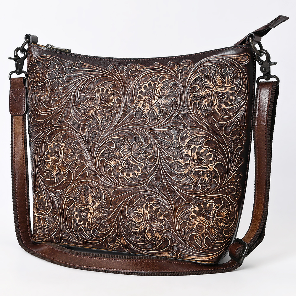 AD American Darling Large Crossbody Hand Tooled Genuine Leather Women Bag - Picture 12 of 21