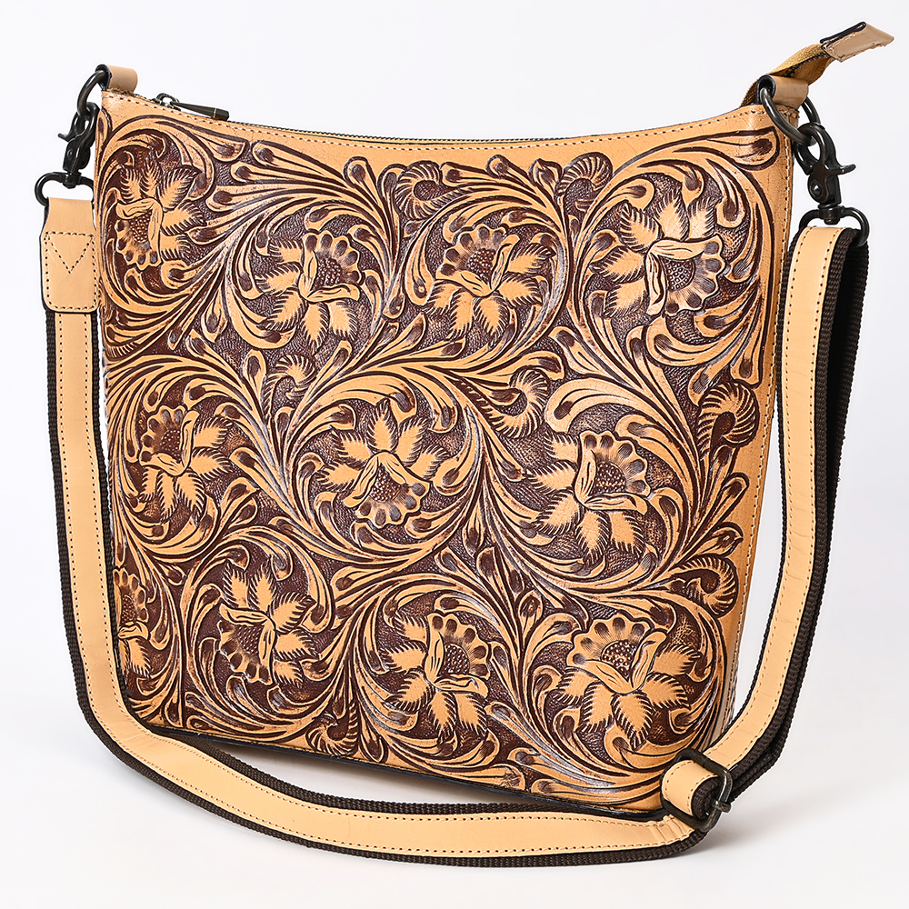 AD American Darling Large Crossbody Hand Tooled Genuine Leather Women Bag - Picture 17 of 21